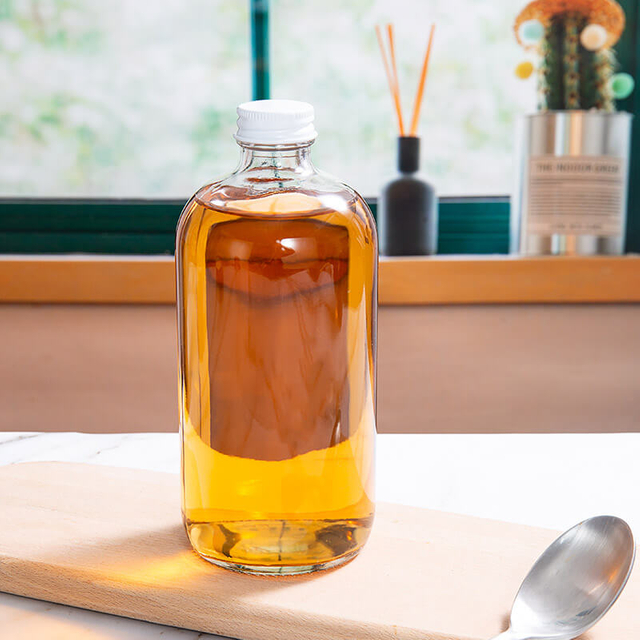 250ml 500ml Boston Kombucha Glass Drink Bottle with Screw Cap