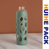 Cylinder High Borosilicate Glass Water Drinking Bottle with Screw Neck