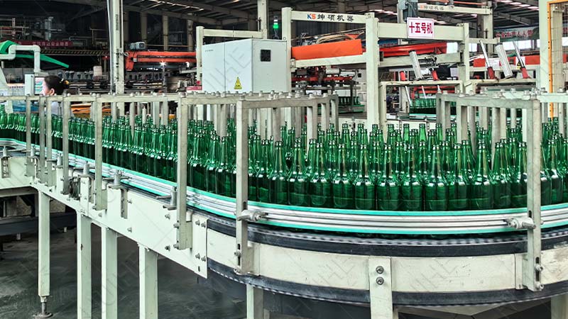 Beer Bottles Ridges on the Bottom - beer bottle production line 2