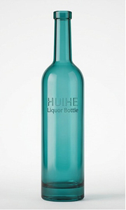 teal glass bottle 15