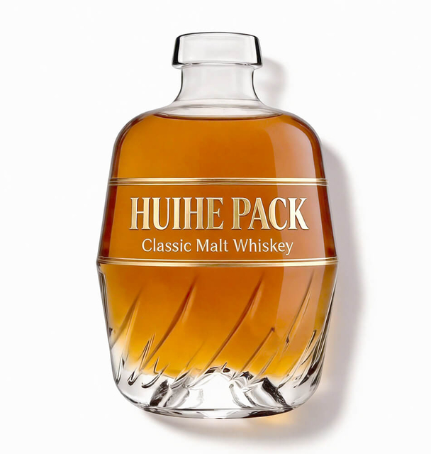 70cl Glass Barley Bottle for Vodka Rum Gin Tequila Whisky with Carnette Finish