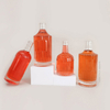 Ribbed Round Screw & Cork Finish Glass Liquor Bottles