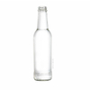 300ML Cylinder Long Neck Glass Beverage Bottle with Crown Cap