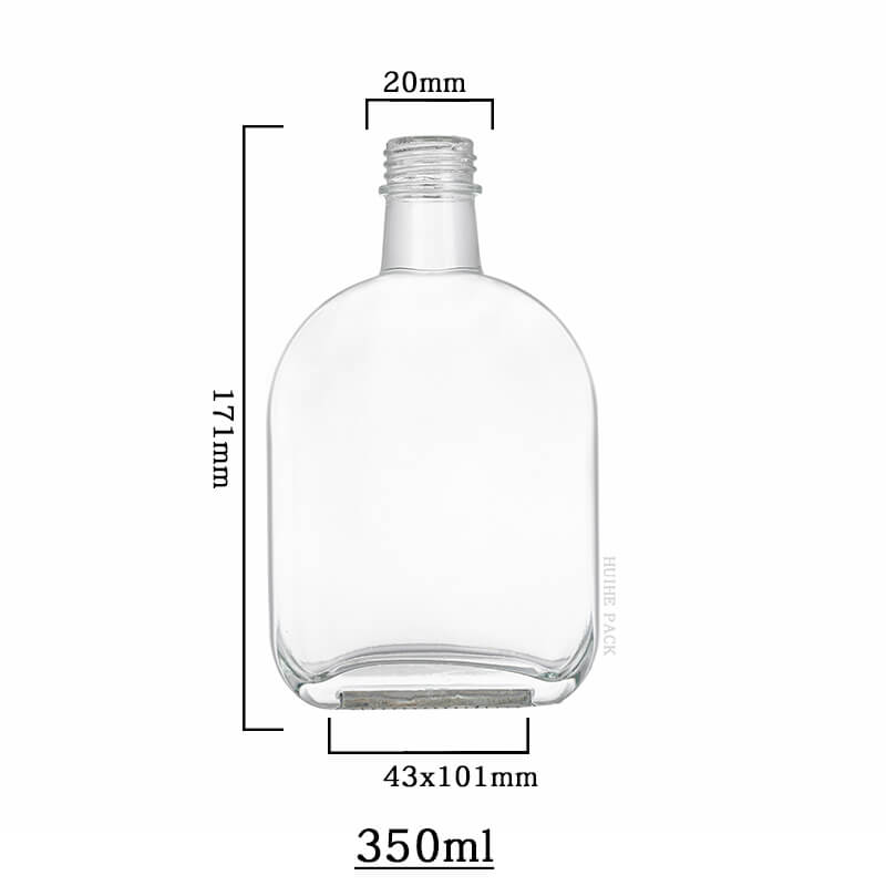 oval flat liquor bottle-capacity