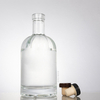 Bulbous Shoulder Cylinder 750ml Clear Glass Liquor Bottle