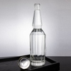 Hexagonal Angular Glass Liquor Bottle with Long Neck
