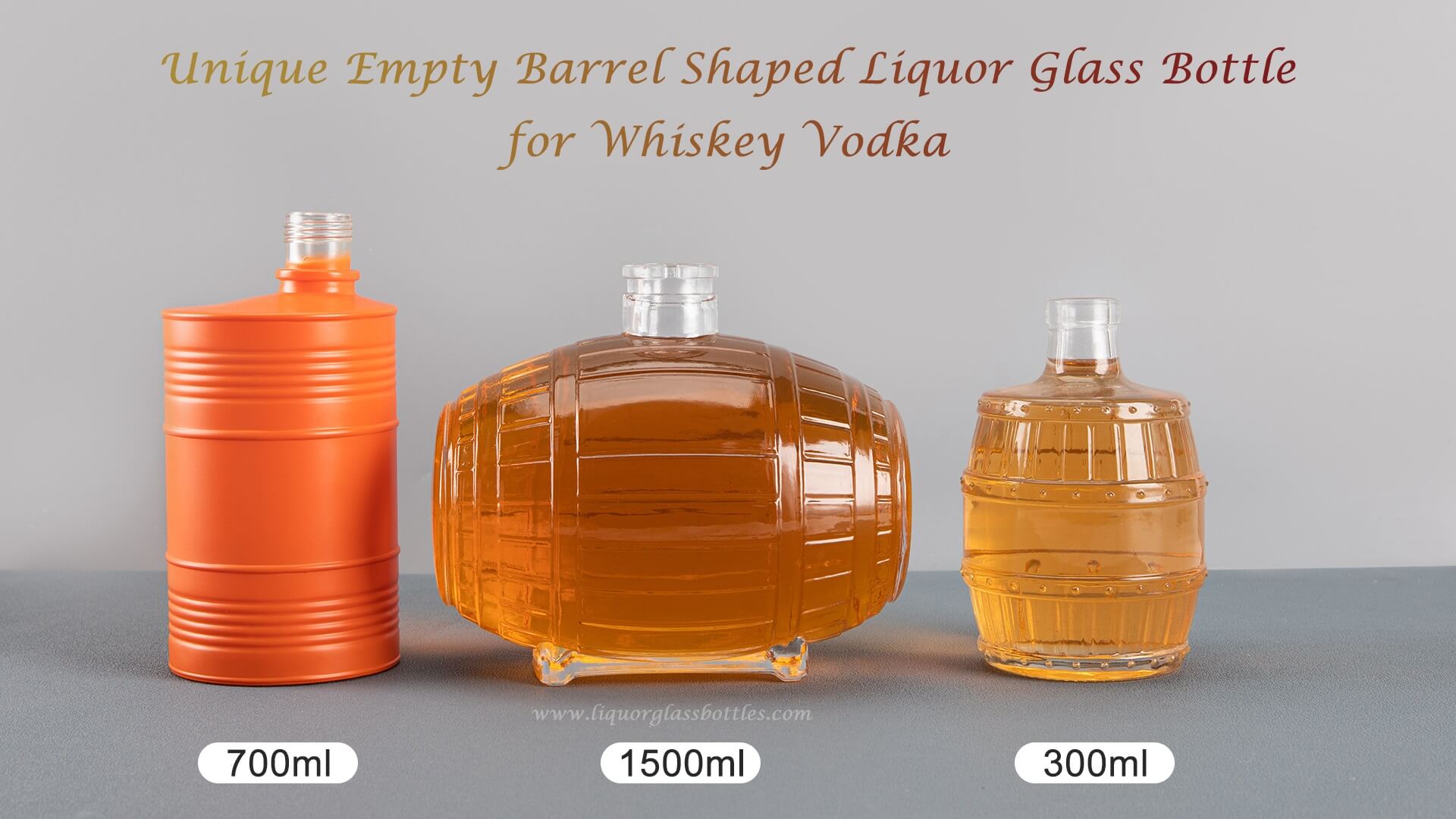 Unique Glass Barrel bottle