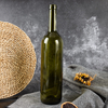 750ml Green Glass Bordeaux Wine Bottle with T-cork