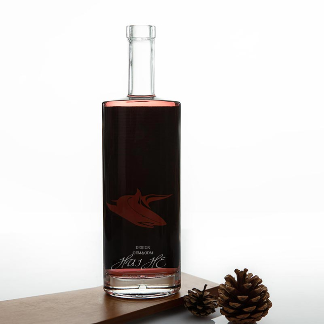 Philadelphia Oval Glass Spirits Bottle