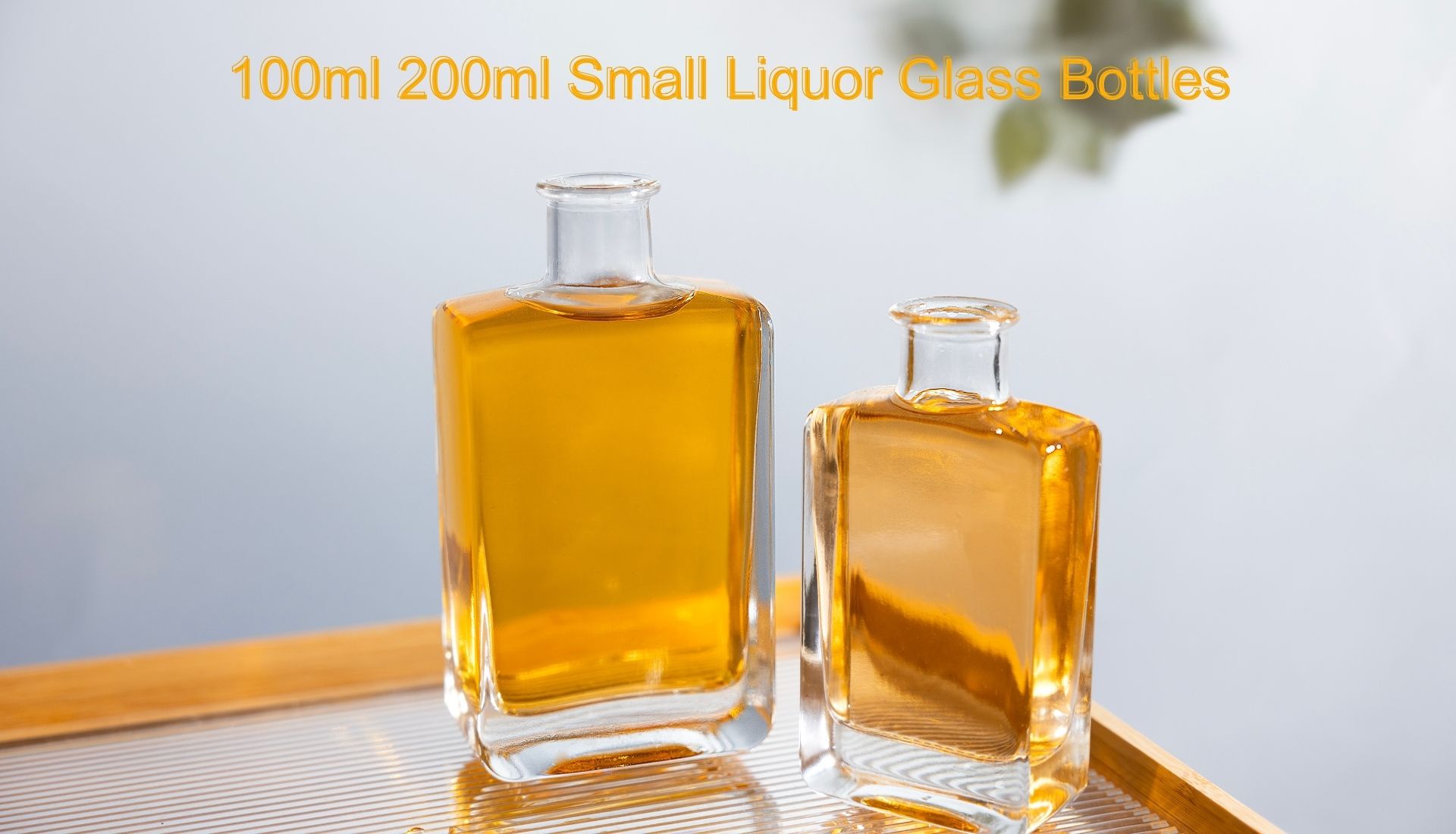 square liquor bottle