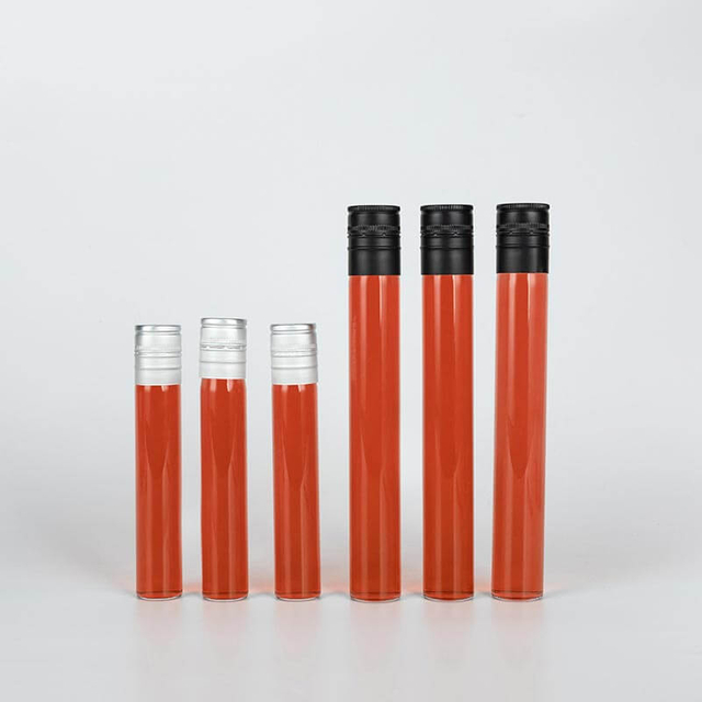 50ml 100ml Wine Sample Tube Glass Vials with Lid Bulk