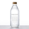 250ml Round Clear Flint Glass Water Bottle with Screw Lid