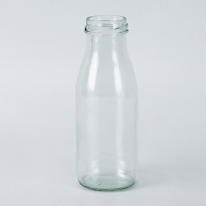 Bulk Round Glass Dairy Beverage Bottle with Twist Lug Cap