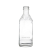 258ml Threaded Neck Clear Glass Water Bottle with Screw Cap