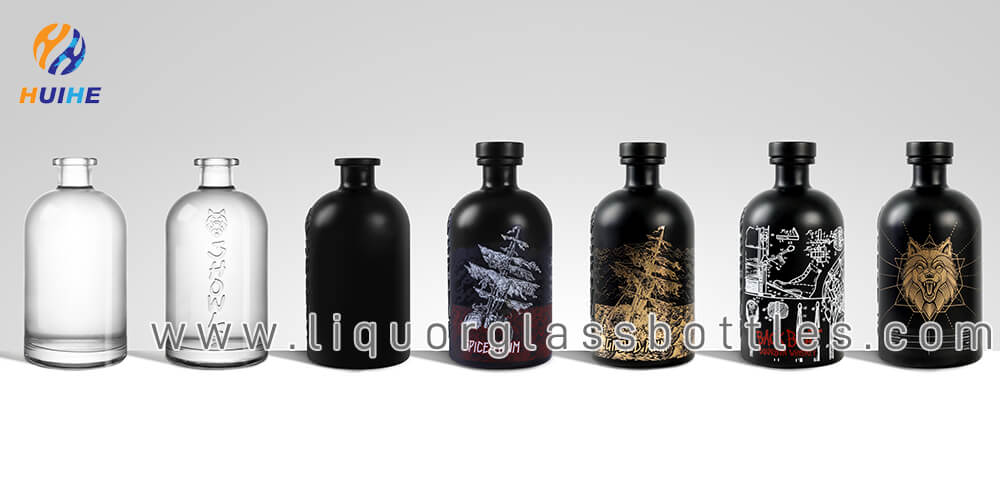 custom spirits bottle decoration silk screen spray coating China.jpg
