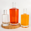 250ml 375ml 700ml 750ml Straight Round Glass Liquor Bottles