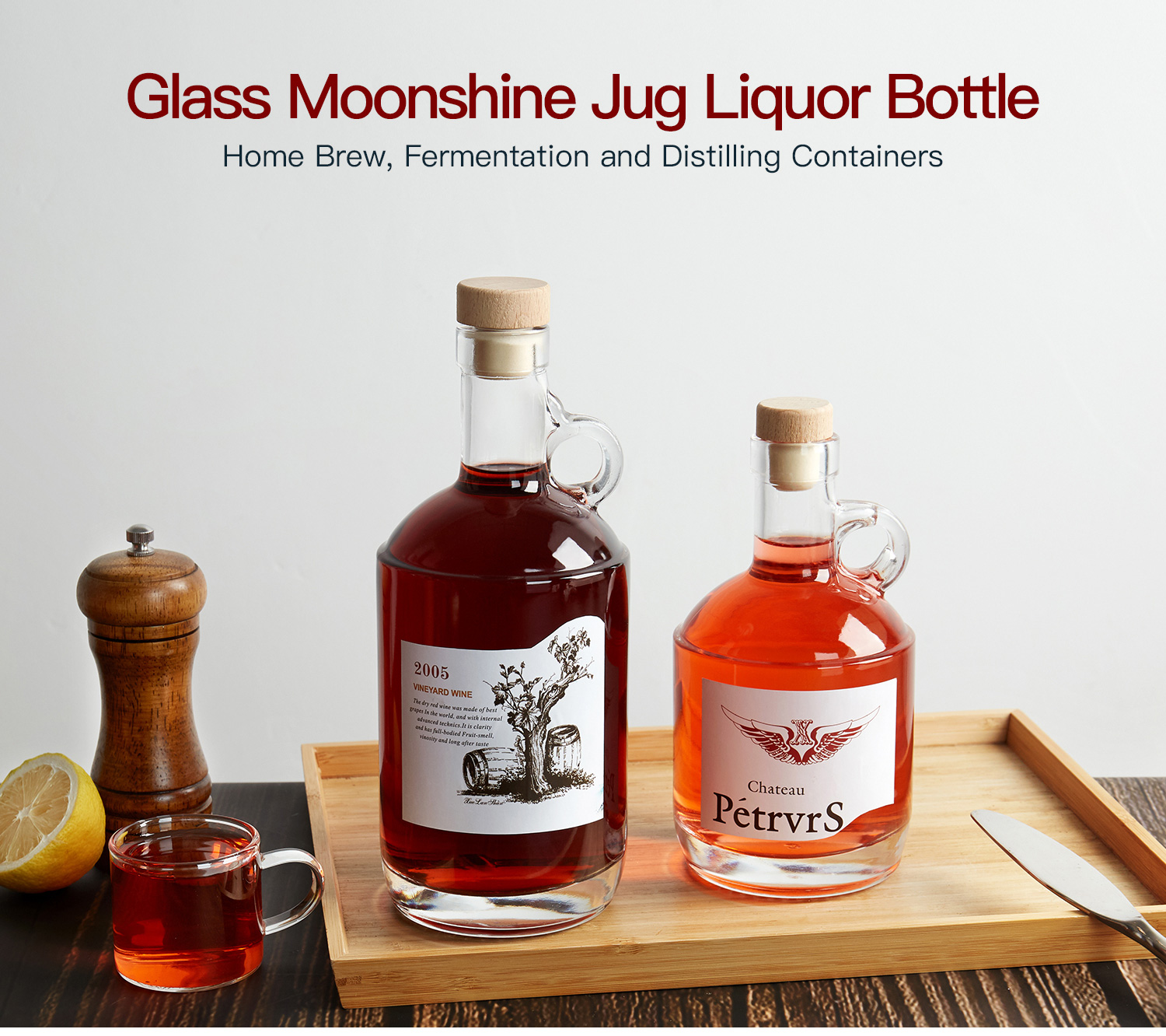 moonshine glass liquor bottle