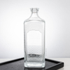 1000ML Embossed Square Glass Liquor Bottle