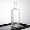 Intricate Diamond - Patterned Engravings Glass Liquor Bottle