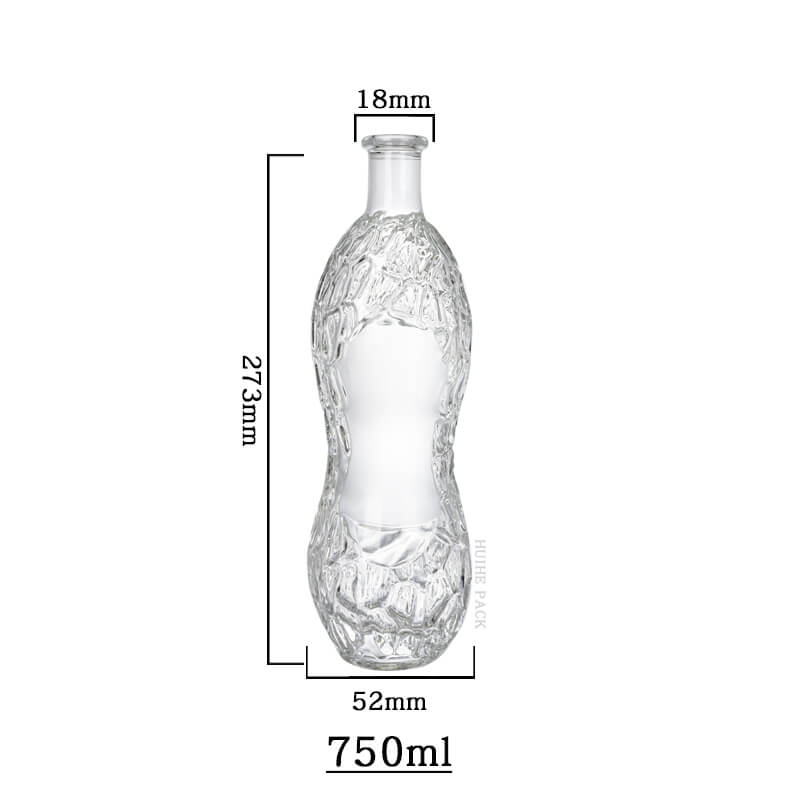 Irregular whiskey bottle-capacity