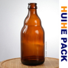 330ml Empty Amber Belgian Beer Cider Bottle With Crown Cap