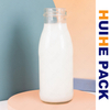 Bulk Round Glass Dairy Beverage Bottle with Twist Lug Cap