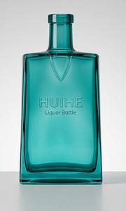 teal glass bottle 12