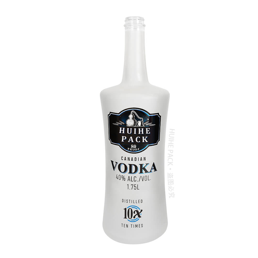 logo print liquor bottle