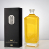 1000ML Embossed Square Glass Liquor Bottle
