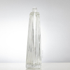 700ml Slender Triangular Ribbing Pattern Glass Liquor Bottle