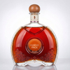 Flat Oval Liquor Bottle with Chain-like Pattern Around