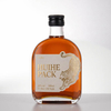 Oval Flat Clear Glass Liquor Bottle with Screw Cap