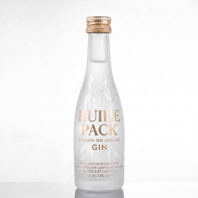 50ml Round Clear Flint Glass Mini Tequila Bottles