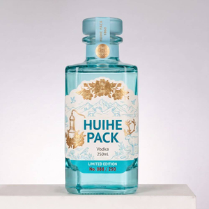 Rectangular Prism Clear Mini Glass Liquor Bottle 250ml