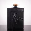 Star-Embossed Square Empty Glass Liquor Bottle for Sale