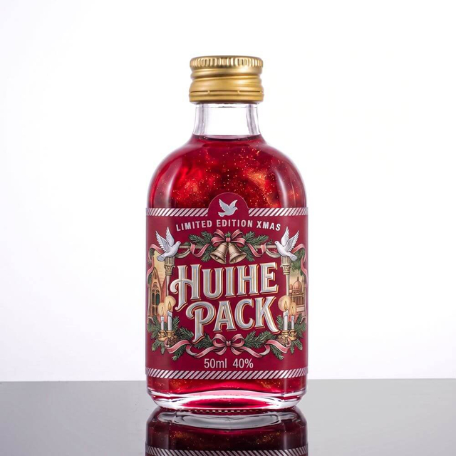 50ml Square Transparent Flint Glass Shot Bottles of Alcohol