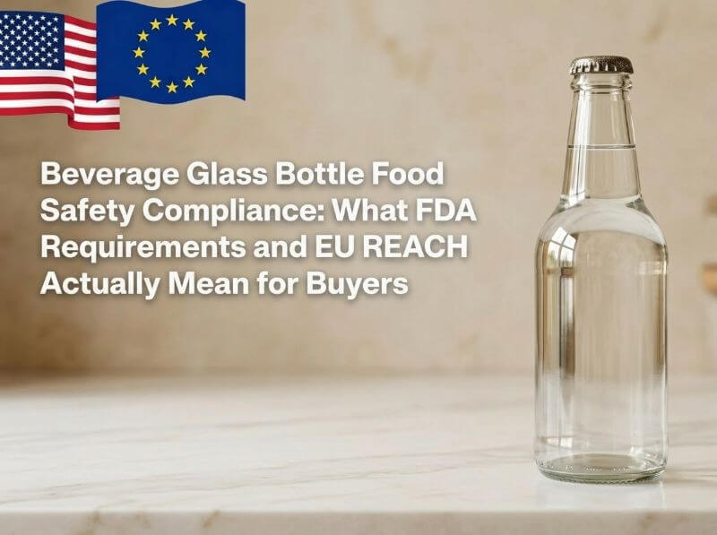 Beverage Glass Bottle Food Safety Compliance: What FDA Requirements and EU REACH Actually Mean for Buyers