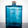 Star-Embossed Square Empty Glass Liquor Bottle for Sale