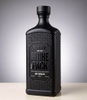 Ampolla de licor de vidre quadrada en relleu de 1000 ml