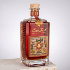 Rectangular Prism Glass Whiskey Bottle with Better Grip