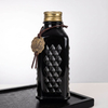 650ml Embossed Pattern of Diamond-Like Glass Liquor Bottle