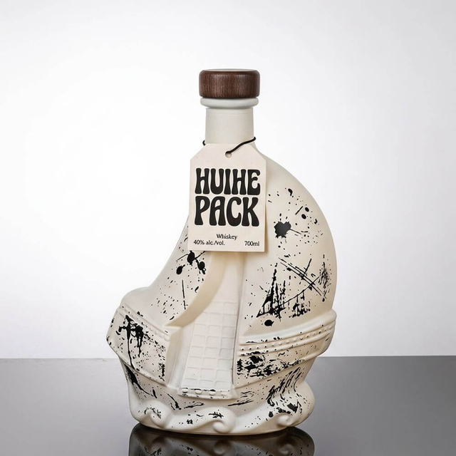 Sailing Ship - Shape Unique Design Glass Liquor Bottle