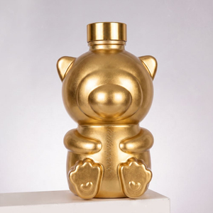 Bear Shape Clear Glass Liquor Bottle 500ml Mead Bottle